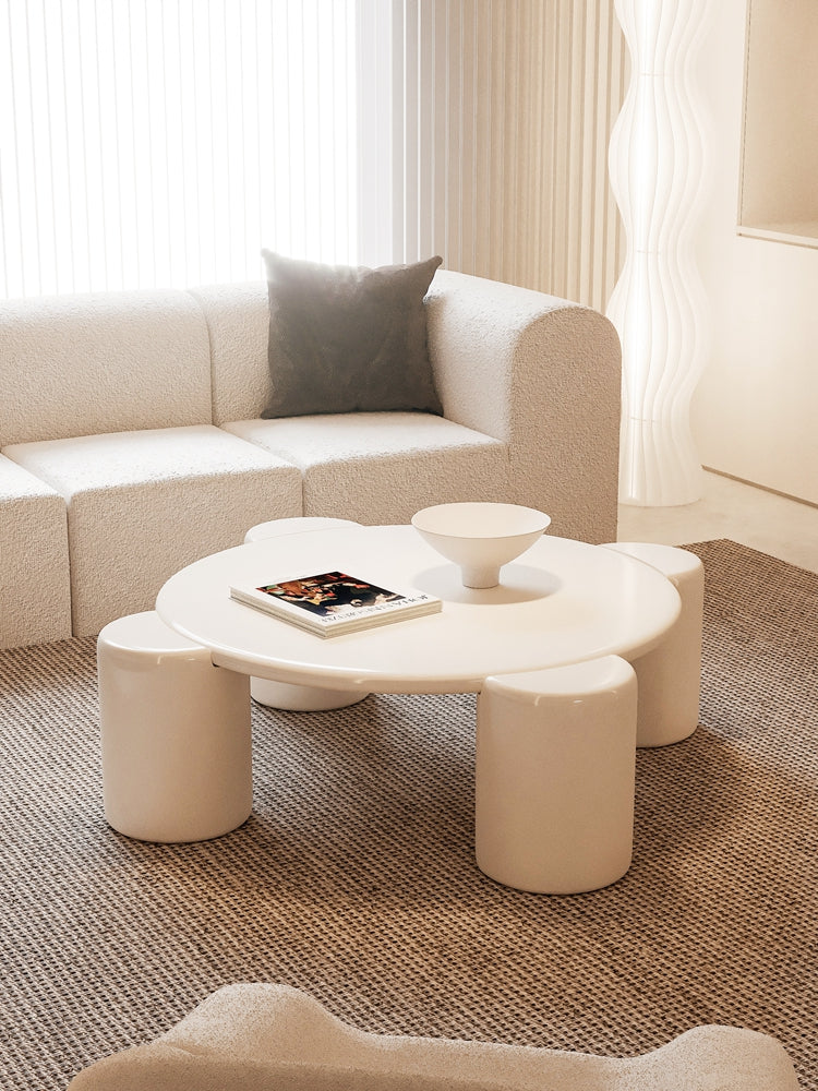 Nova Flower Nesting Coffee Table, White｜ DC Concept