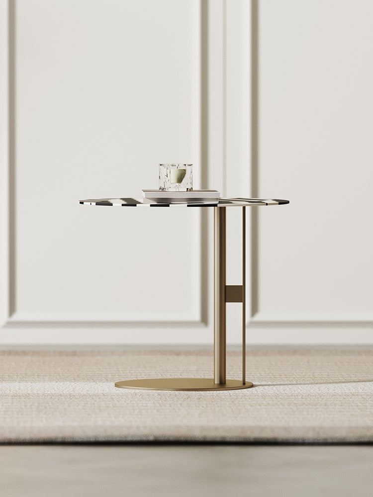 Bagley Side Table, Stainless Steel