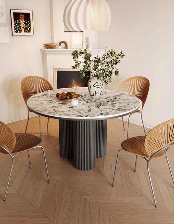 Jean Round Marble Dining Table, Marble Top｜ DC Concept