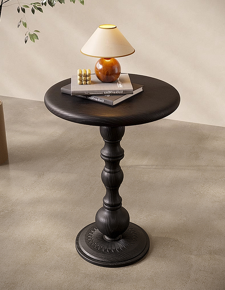 Isadora Metal Side Table, Black