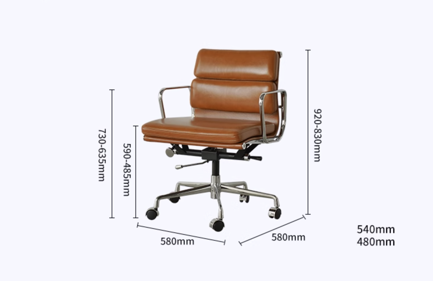 Marley Office Chair With Swivel, Lift