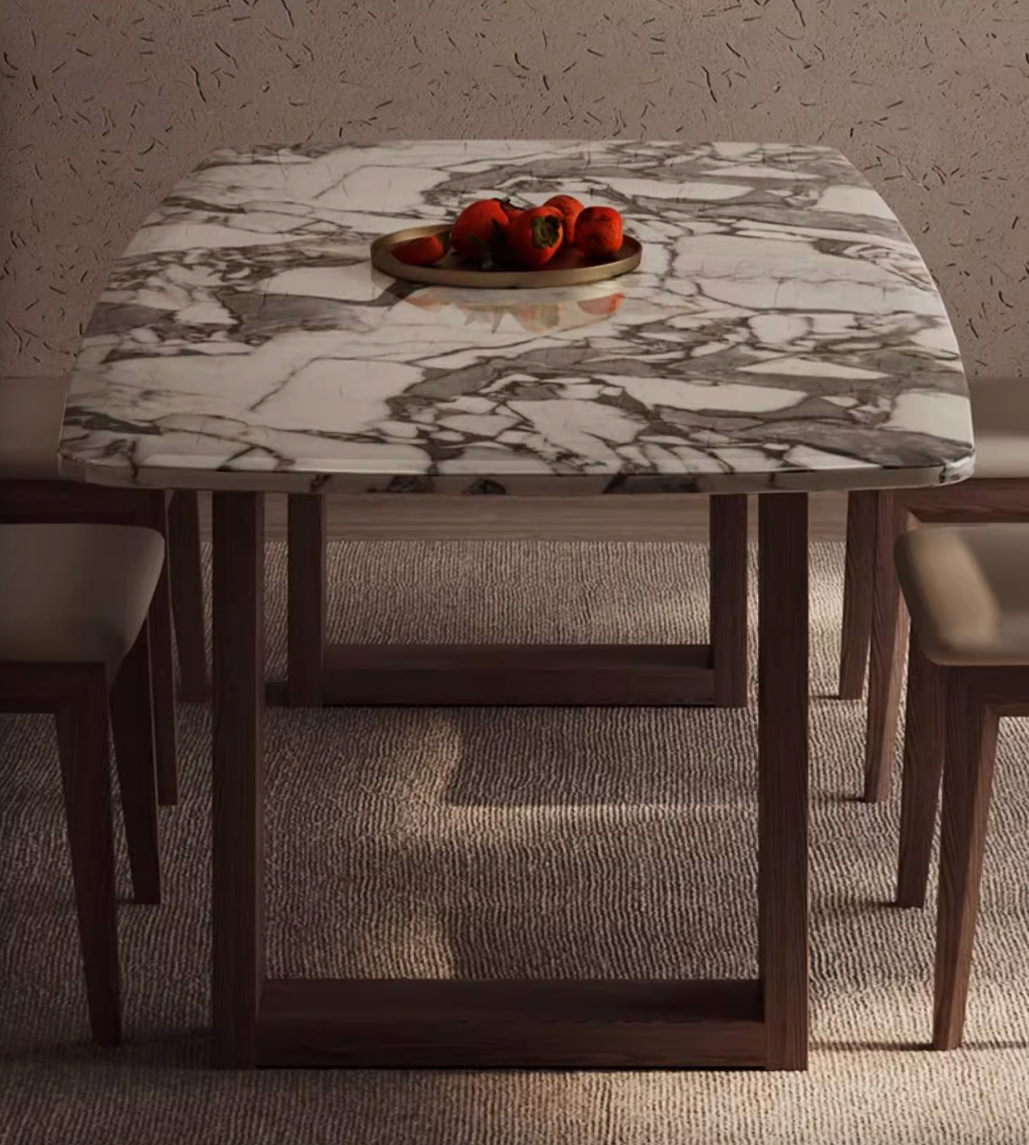 Donovan Dining Table, Marble