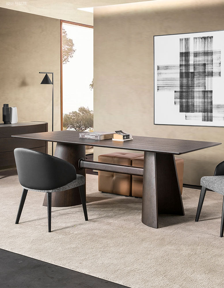 Italian Retro Dining Table, Solid Wood｜ DC Concept