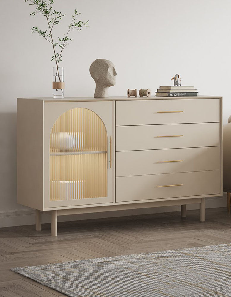 Clear Single Door Sideboard, Four Layers｜ DC Concept
