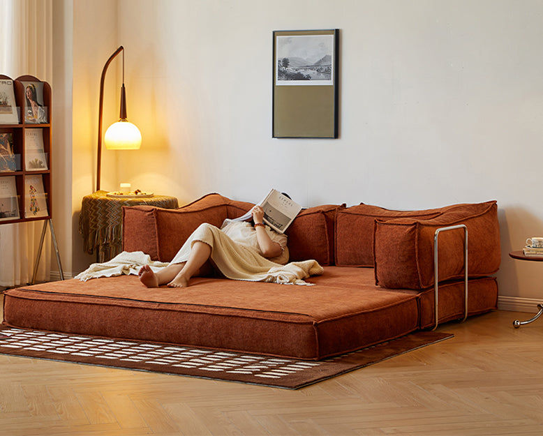 Garcia Foldable Lazy Sofa Bed For Lounging, Corduroy