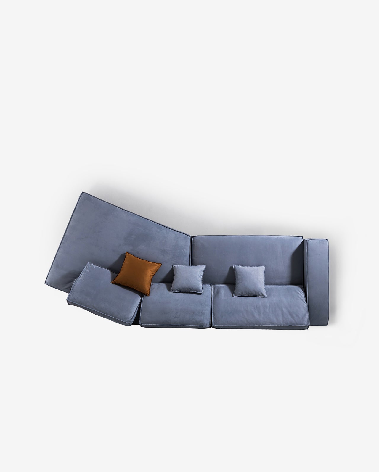 Grover Three Seater Sofa, Velvet