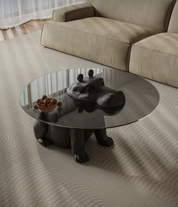 Hippo Coffee Table, Side Table, Glass