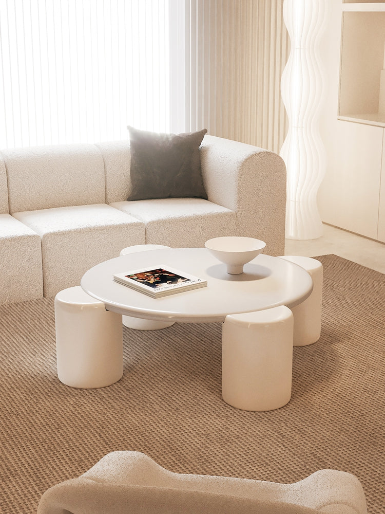 Nova Flower Nesting Coffee Table, White｜ DC Concept