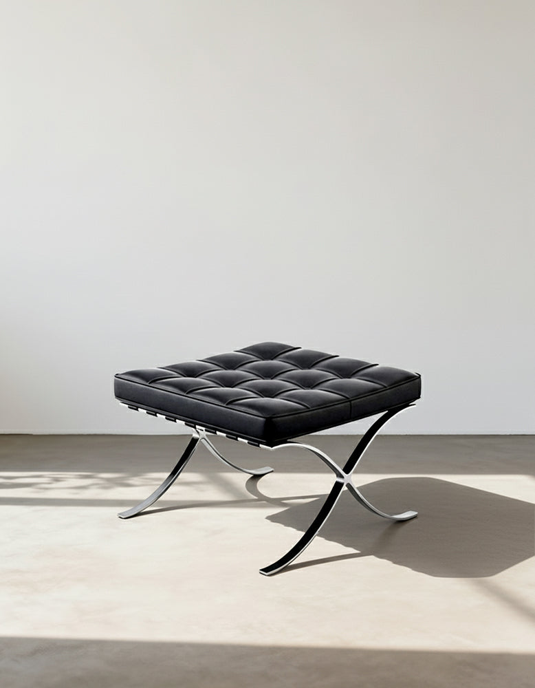 Barcelona Ottoman, Real Leather