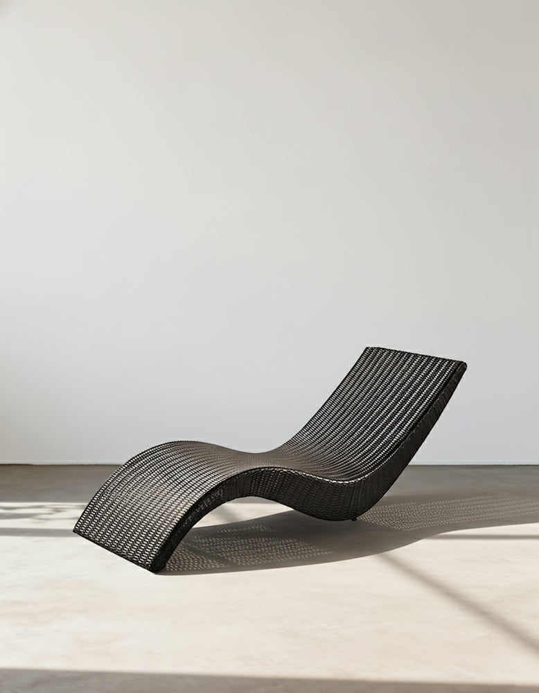 Barrow Outdoor Sun Lounger, Garden Lounger, PE Rattan