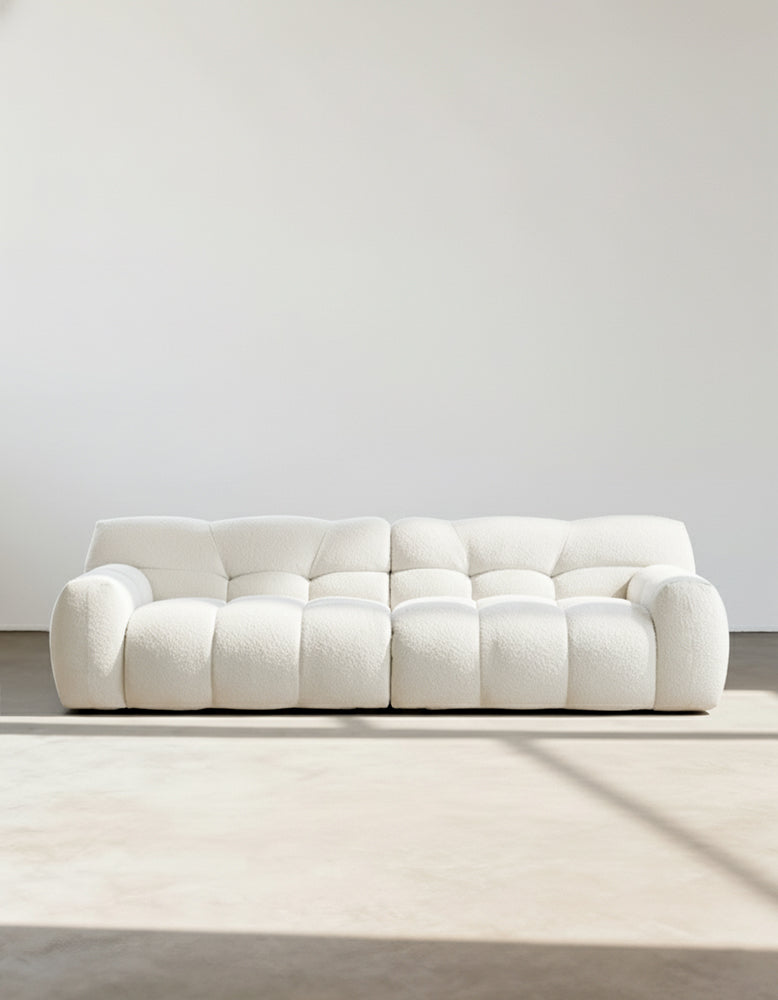 Cora Three Seater Sofa, Boucle