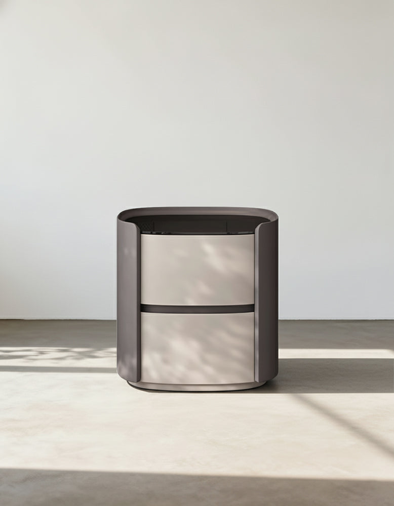 Helms Bedside Table, Wood