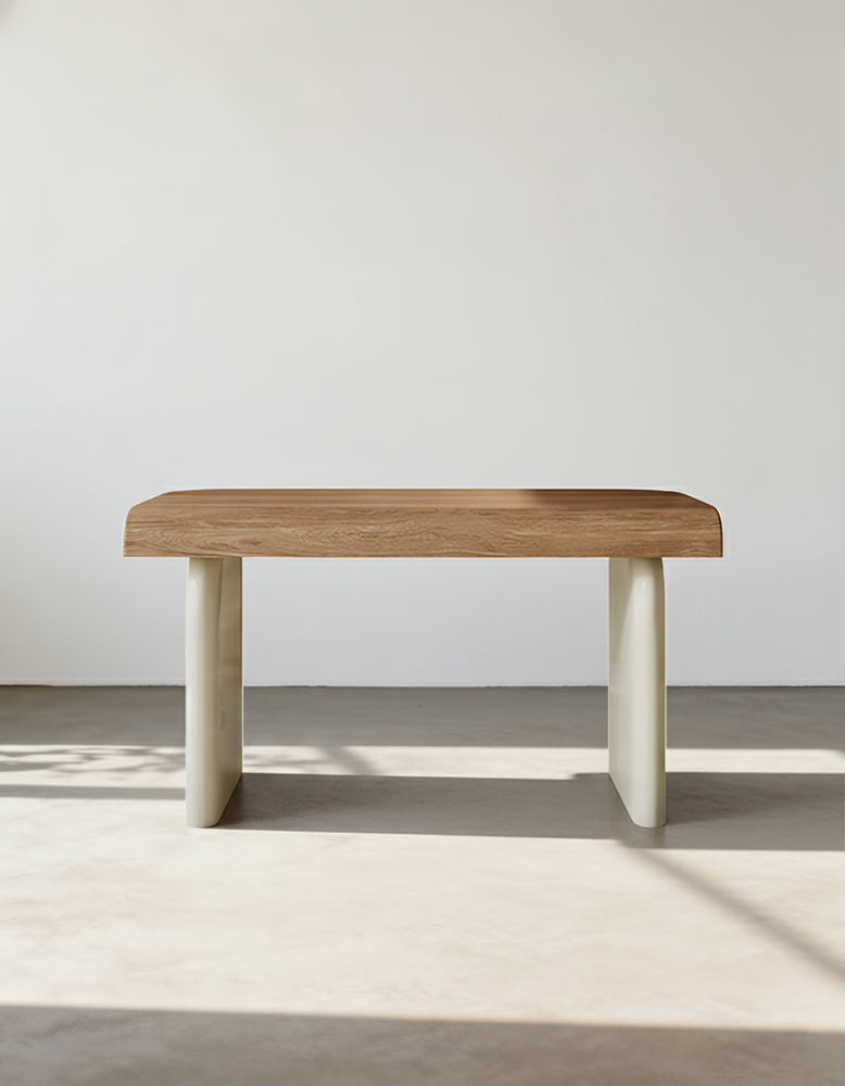 Baker Office Desk With Drawers, Solid Wood