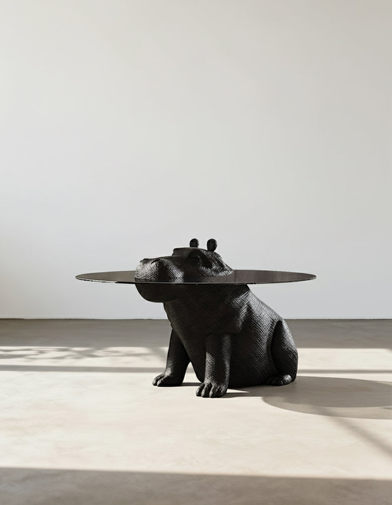 Hippo Coffee Table, Side Table, Glass
