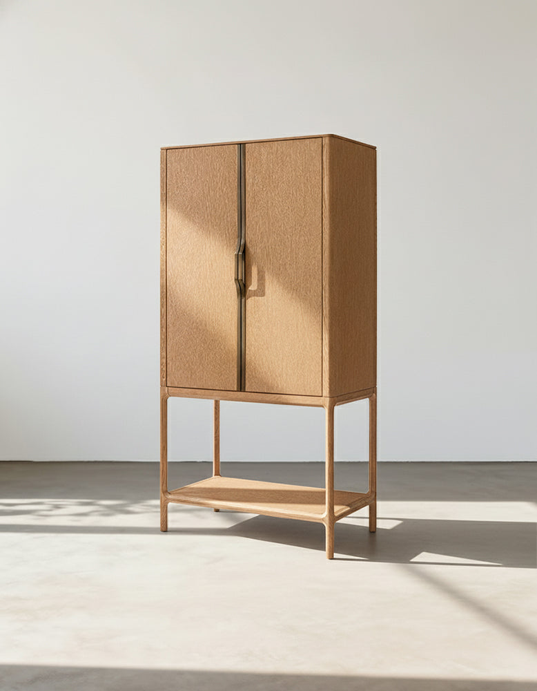 Sethi Wine Sideboard, Solid Wood