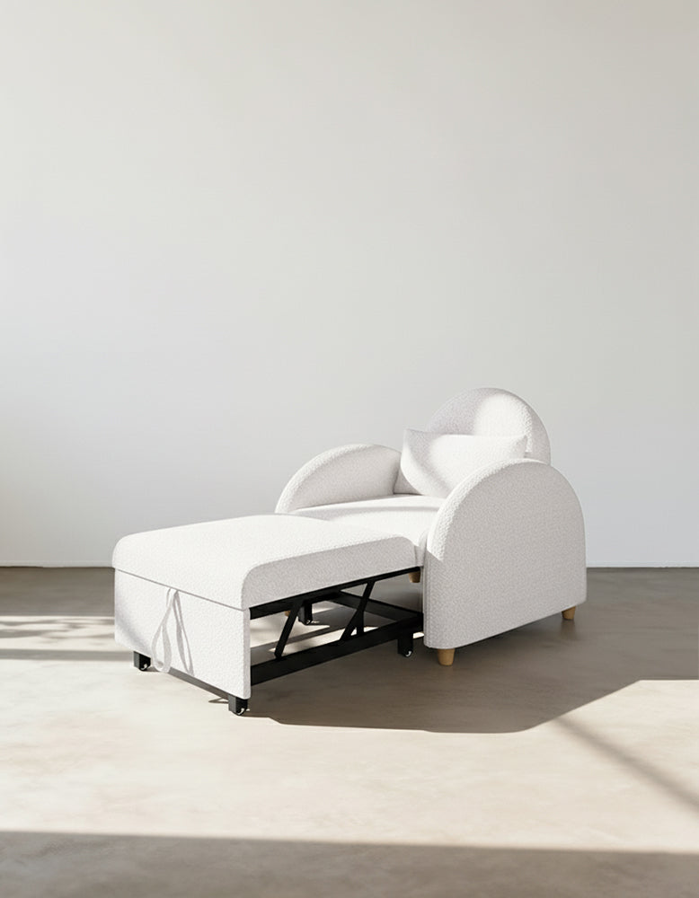 Goh Single Sofa Bed, Boucle