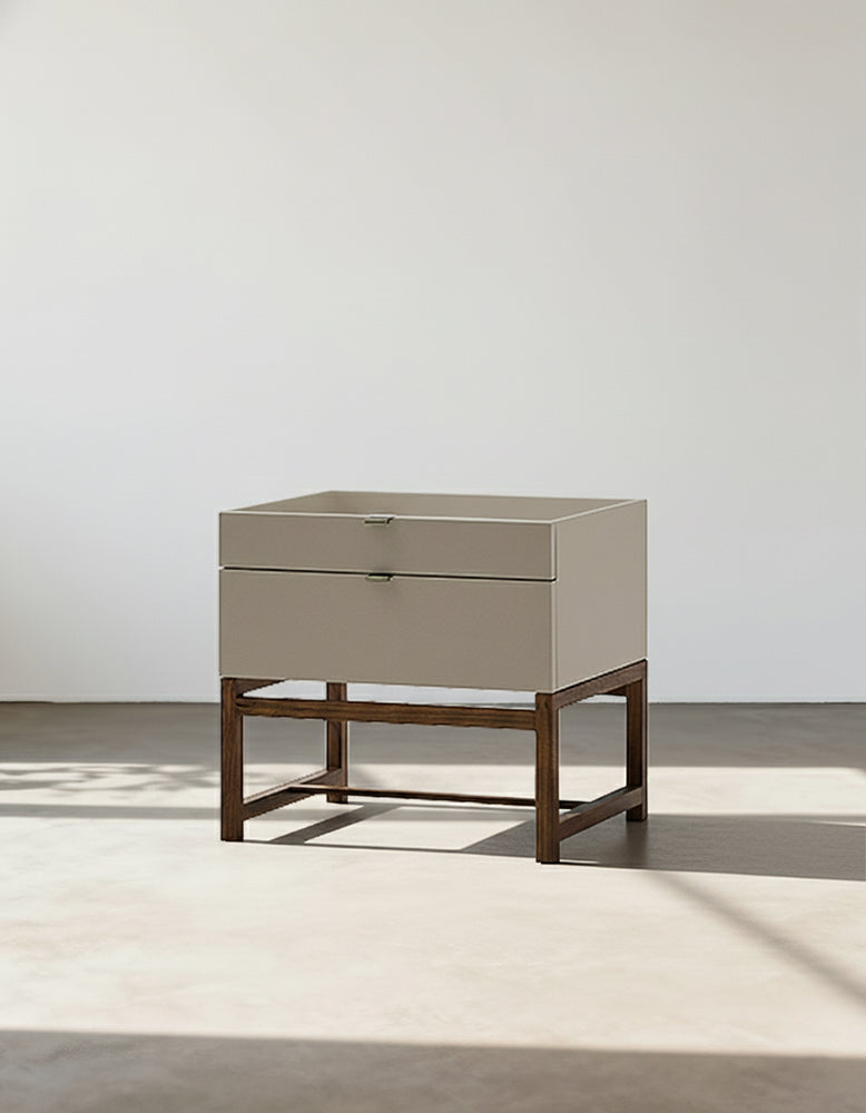 Eurydice Bedside Table, Retro Style