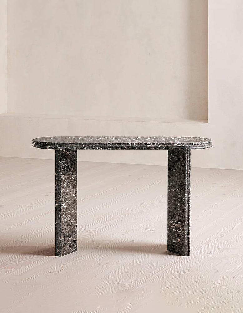 Midnight Luxe Console Table, Marble