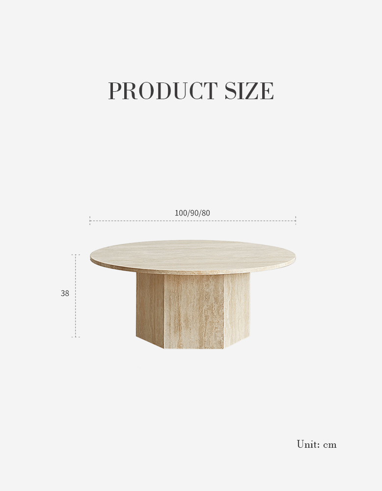 Solveig Marble Round Coffee Table