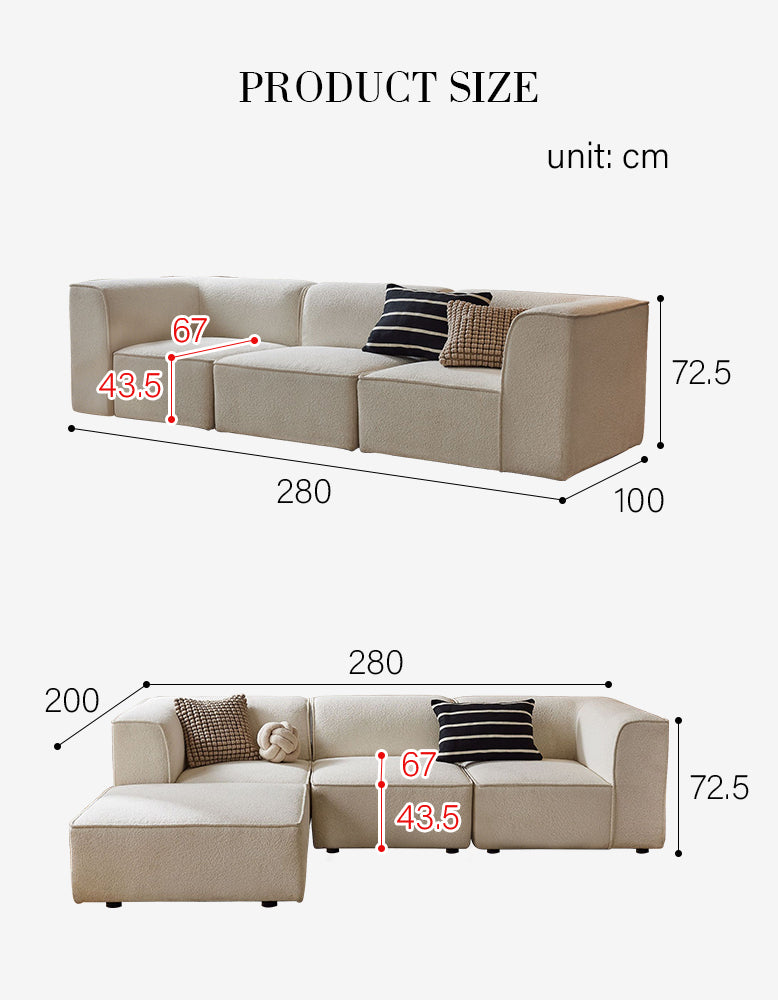 Van Dyke Modular Sofa, Three Seater Corner Sofa