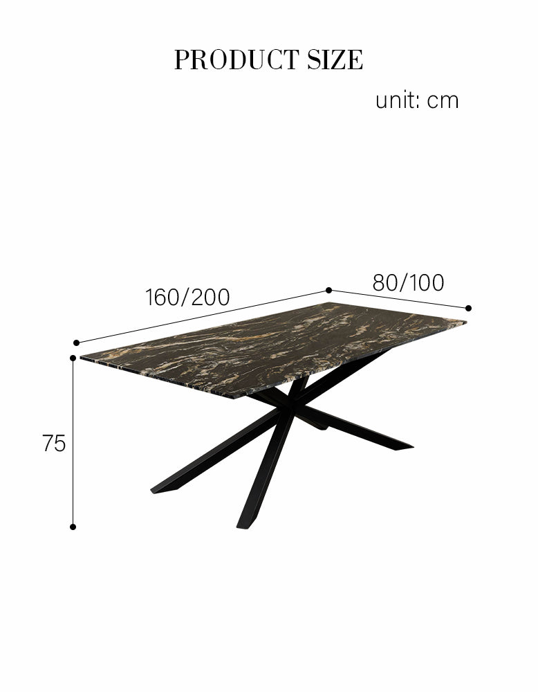Kamara Dining Table, Marble