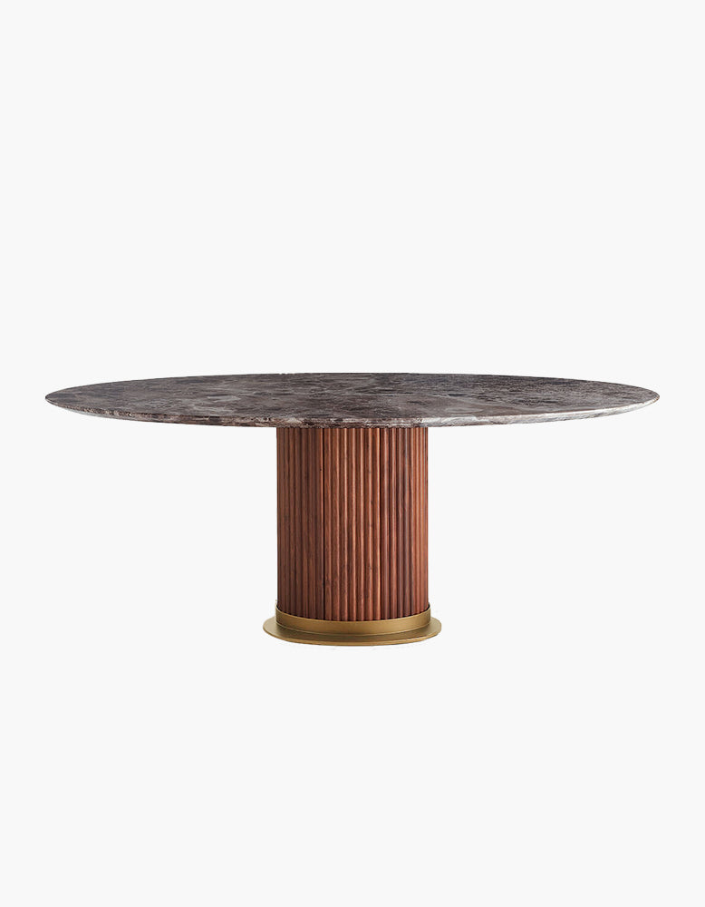 Darcy Oval Dining Table, Marble