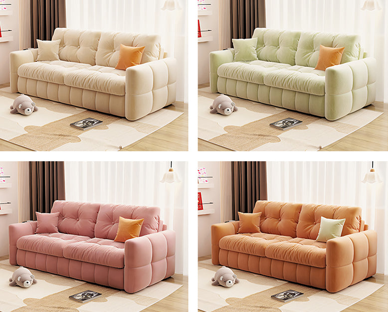 Kim Two Seater Sofa Bed, Single Seater Sofa Bed, Suede