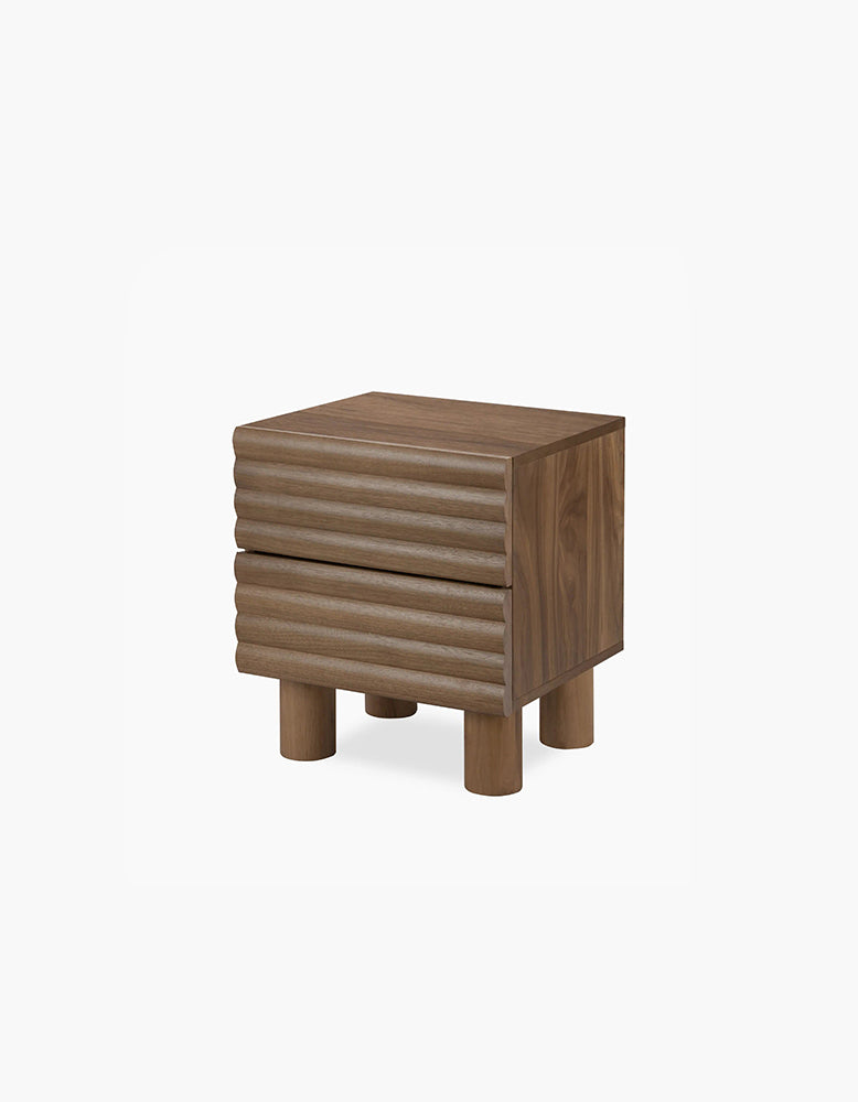Clancy 2 Drawer Bedside Table, Wood