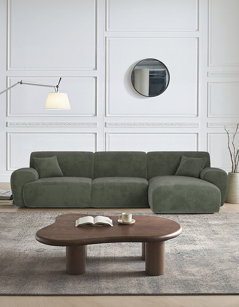 Alimov Three Seater Corner Sofa, Chenille
