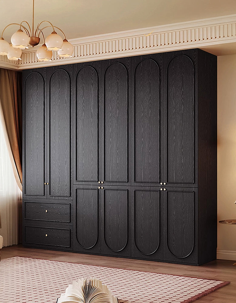 Novak Large Wardrobe, 2 Door Wardrobe, More Sizes, Black