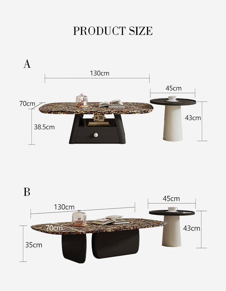 Bennett Nesting Coffee Table Set, Wood