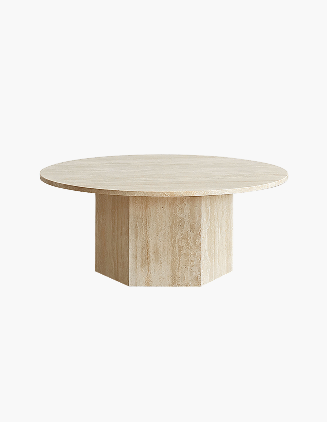 Solveig Marble Round Coffee Table