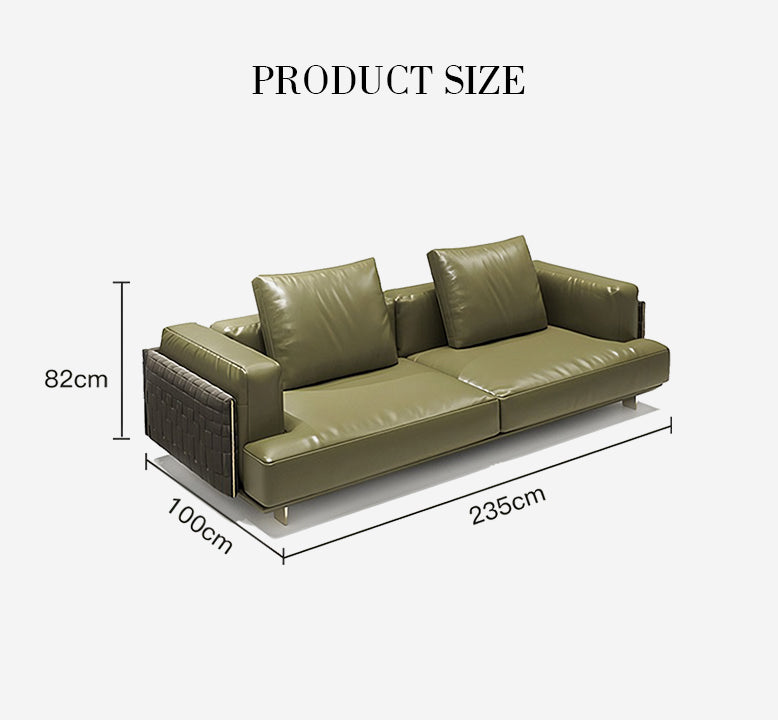 Ortiz Two Seater, Three Seater Sofa, With Storage, Real Leather