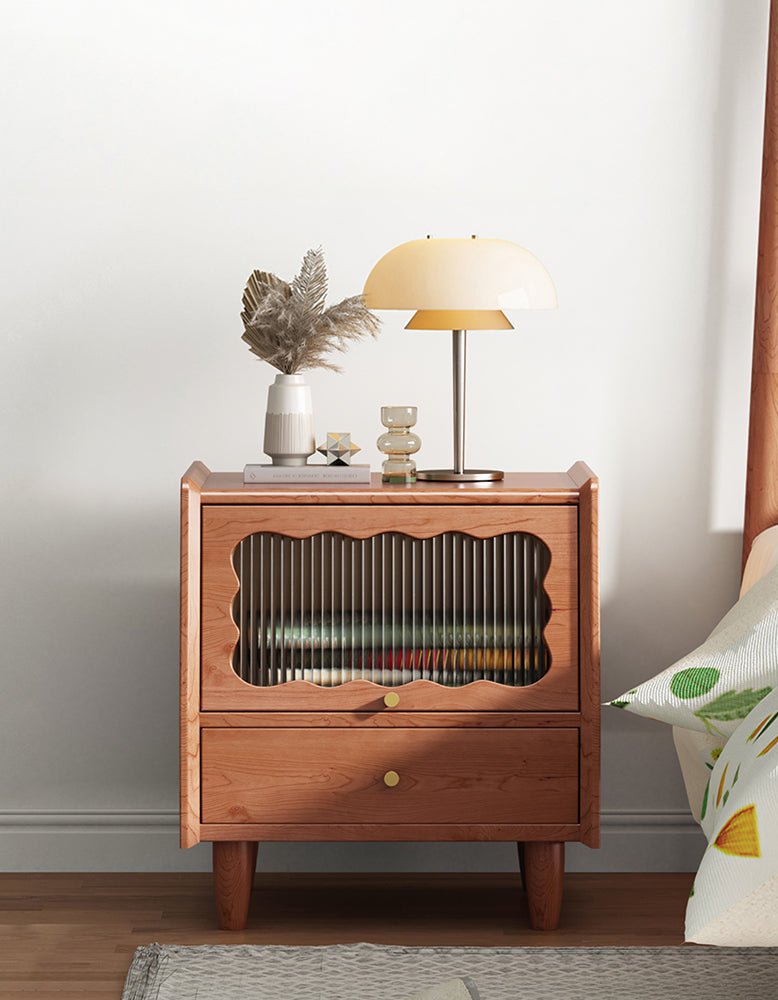Devin Bedside Table, Solid Wood