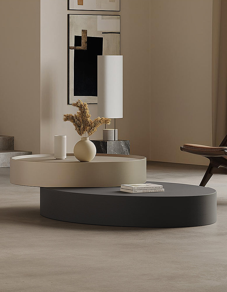 Sandoval Low Coffee Table Set With Storage, Wood