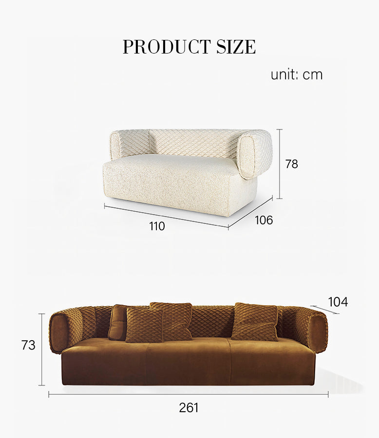 Taylor Two Seater, Three Seater, C Shape Sofa