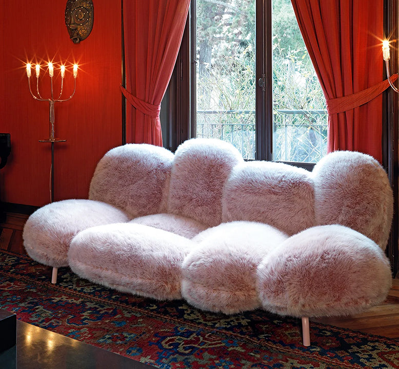 Carter Three Seater Sofa, Fluffy Cloud Sofa, Irregular Sofa