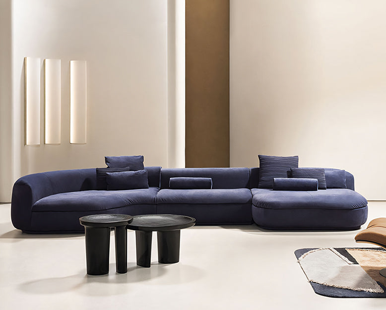 Nakamura Curved Sofa, C Shape Sofa