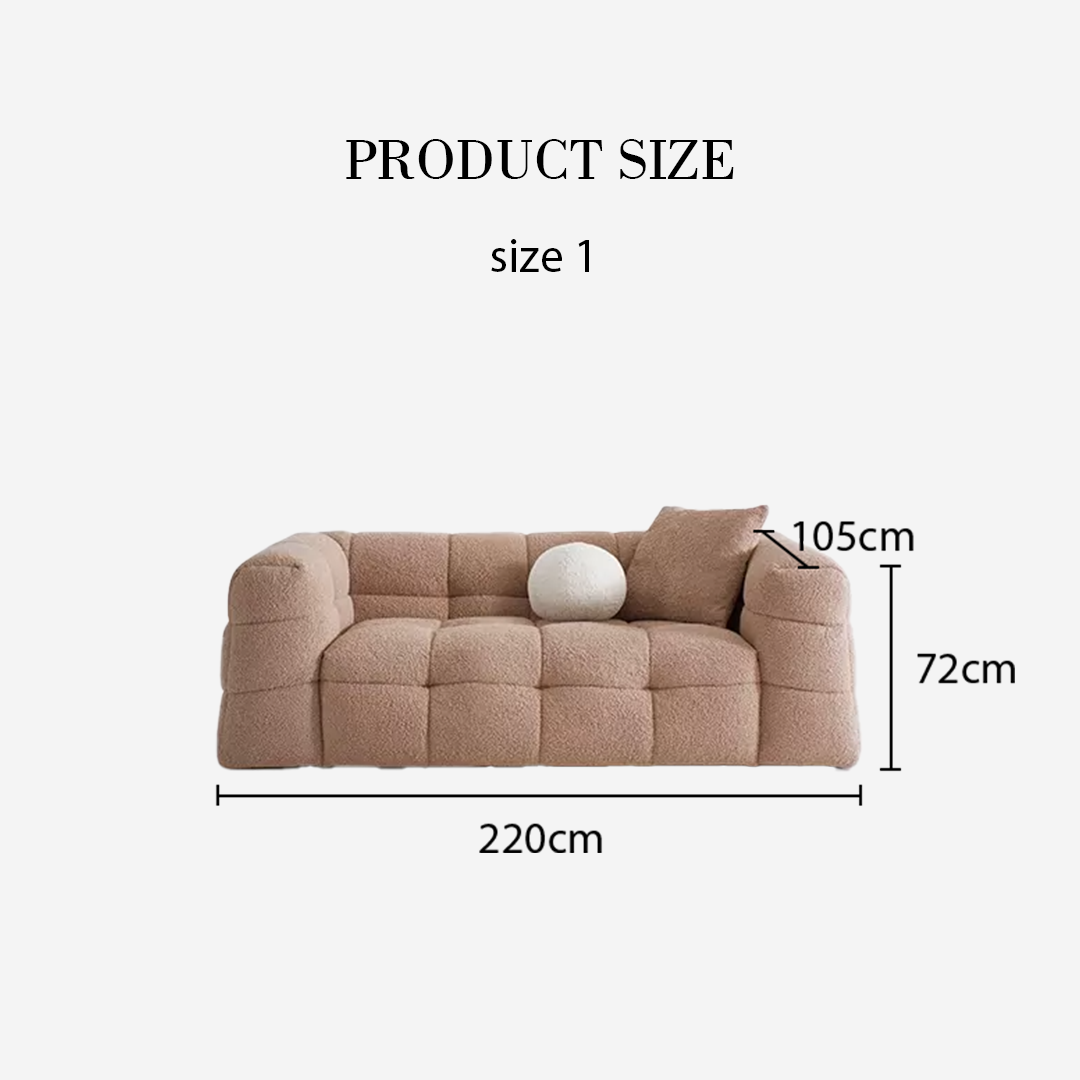 Ikaros Three Seater / Four Seater Cloud Sofa, Boucle