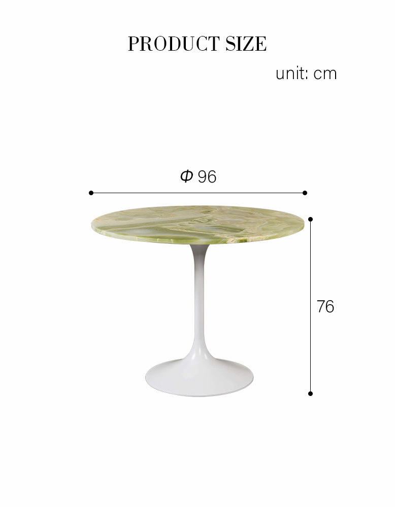 Langenfeld Round Dining Table, Marble