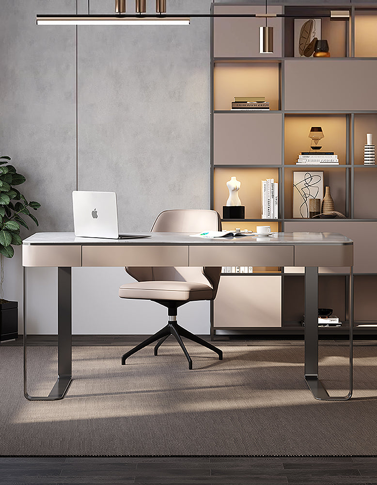 Hanna Office Desk, Sintered Stone