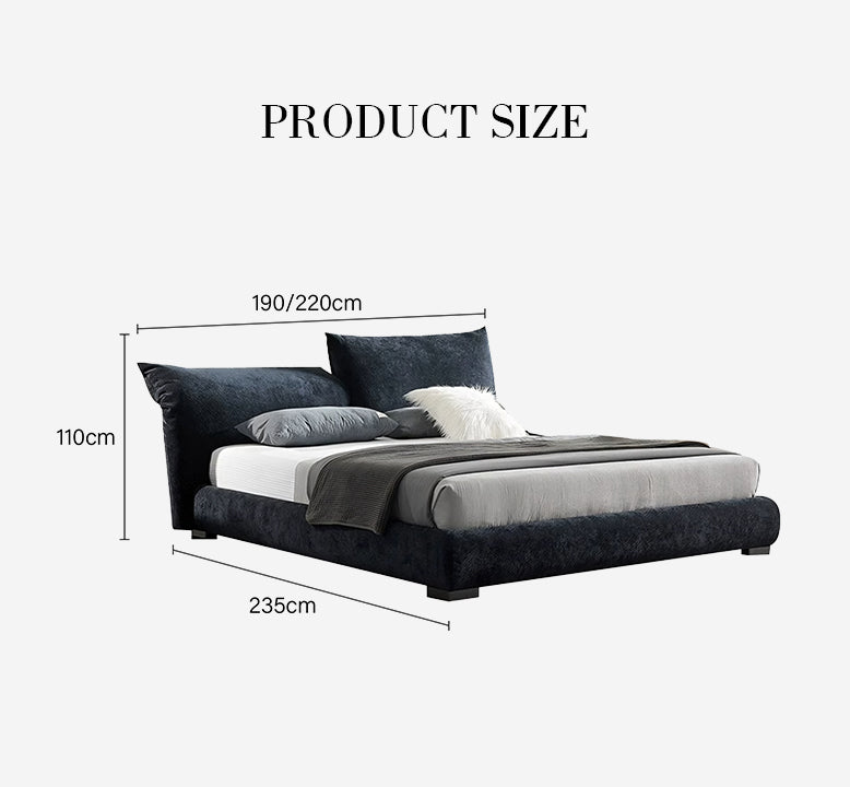 Zuri King Size And Super King Size Bed, Corduroy