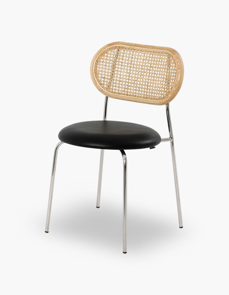 Luna Rattan Dining Chair, Oak｜ DC Concept
