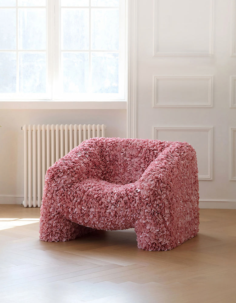 Moller Petal Accent Chair, Pink Armchair