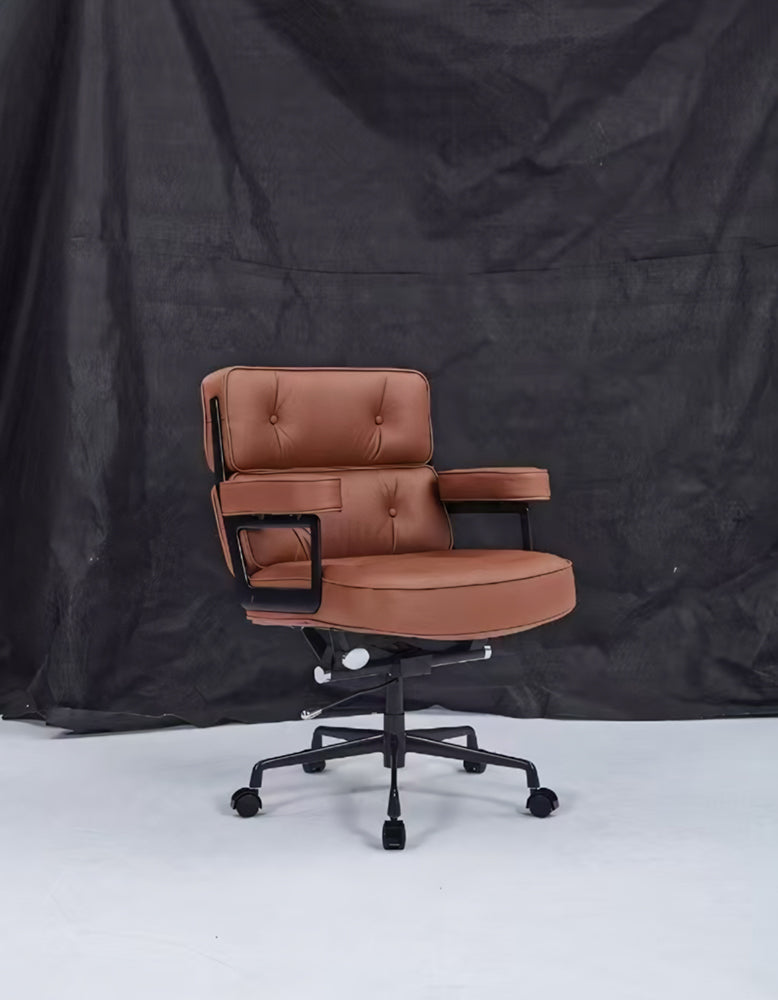 Classic LO8 Executive Office Chair - Tan Brown Leather