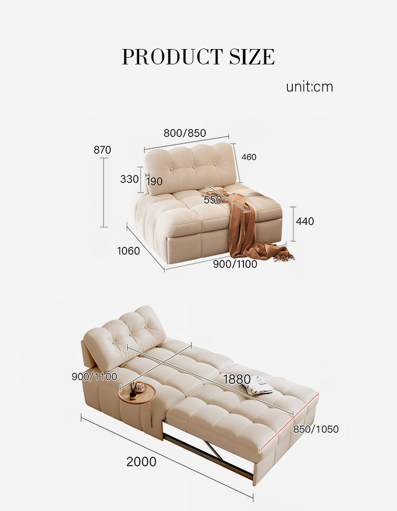 Katarina Armchair Sofa Bed, Small Double Sofa Bed, Single Sofa Bed