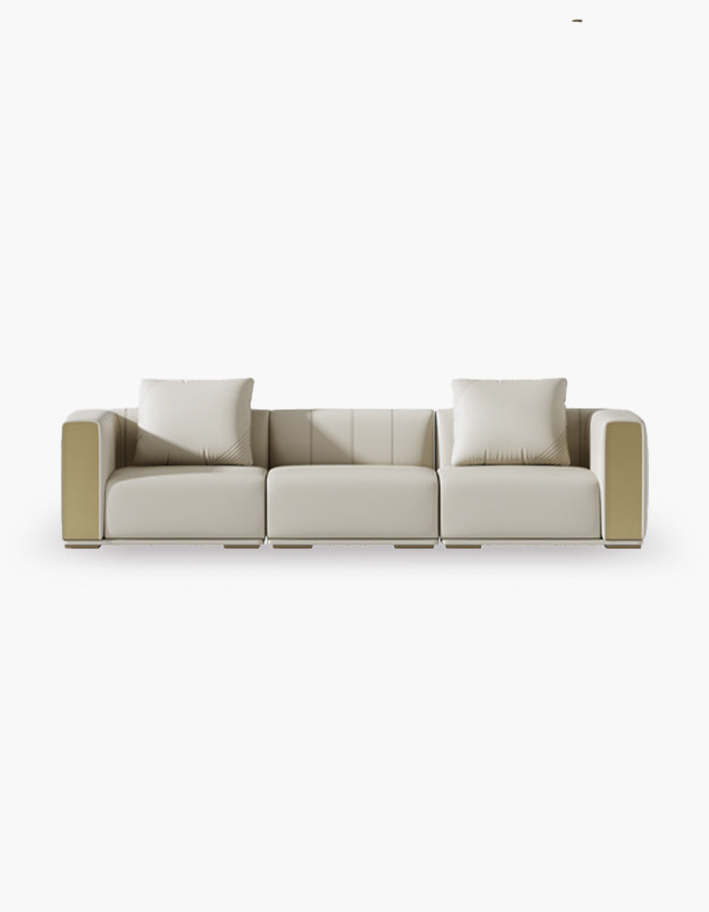 Daly Three Seater Sofa, Real Leather