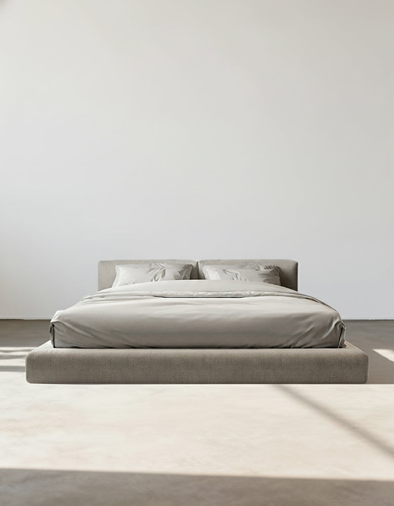 Hassan Modern King Superking Size Bed, Linen