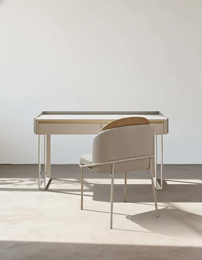 Otto Office Desk - White Sintered Stone