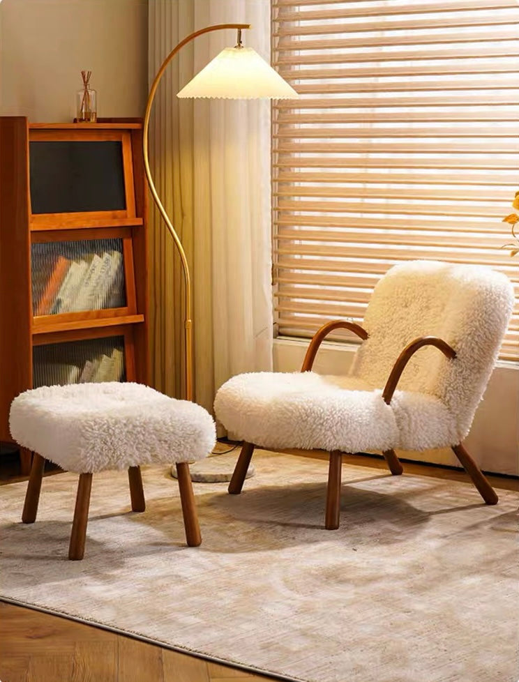 Arctander Clam Armchair Sheepskin, Long Hair - Main Image